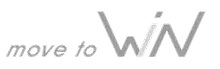 Logo 'Move to WiN' minimalista